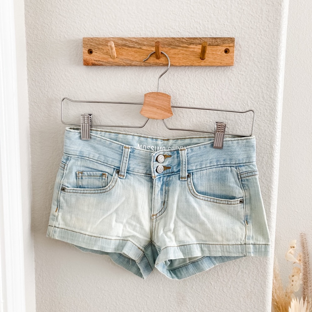 Light wash shorts